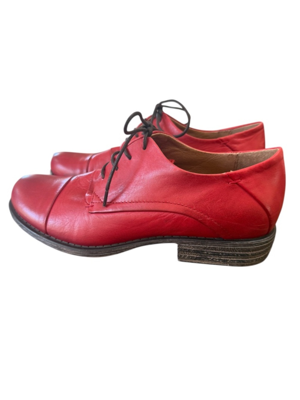 Miz Mooz Red Letty Oxford Flats –  Sz 8.5M - Picture 4 of 10